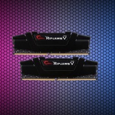 Комплект модулей памяти G.SKILL RipjawsV, F4-3200C16D-16GVKB, DDR4 16GB (Kit 2x8GB) 3200MHz